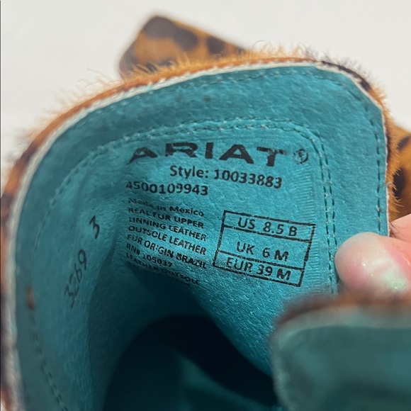 Ariat cheetah Dixon booties - Picture 8 of 8